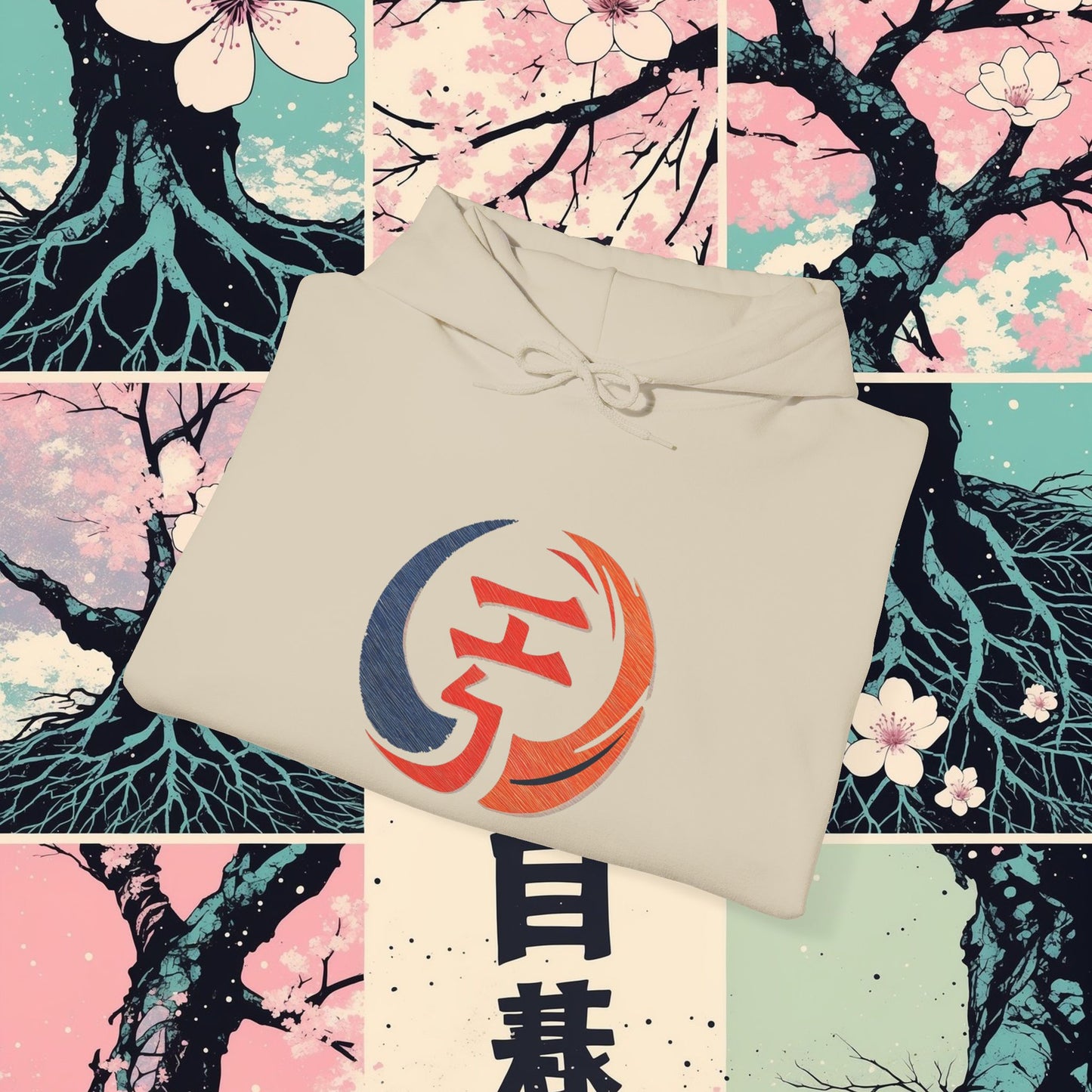 Hooded Sweatshirt Fujiyama High Rise Design