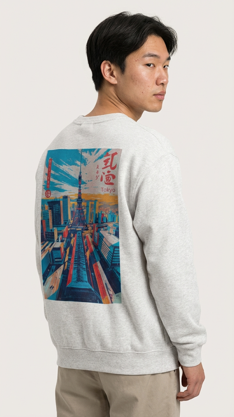 Tokyo Skyline Crewneck
