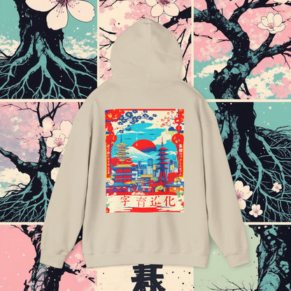 Hooded Sweatshirt Fujiyama High Rise Design