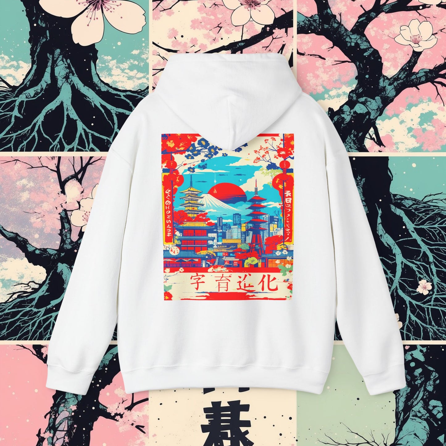 Hooded Sweatshirt Fujiyama High Rise Design