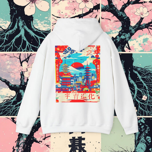 Hooded Sweatshirt Fujiyama High Rise Design