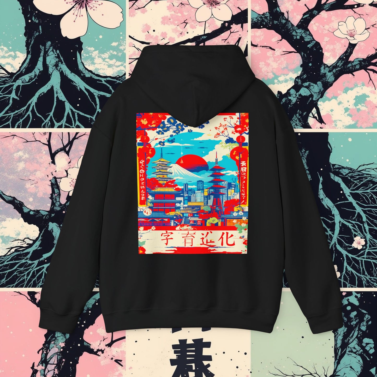 Hooded Sweatshirt Fujiyama High Rise Design