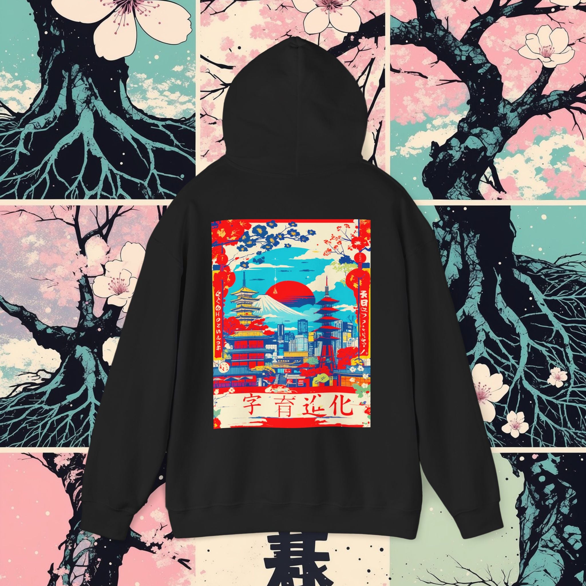 Fujiyama Skyline High Rise Hoodie