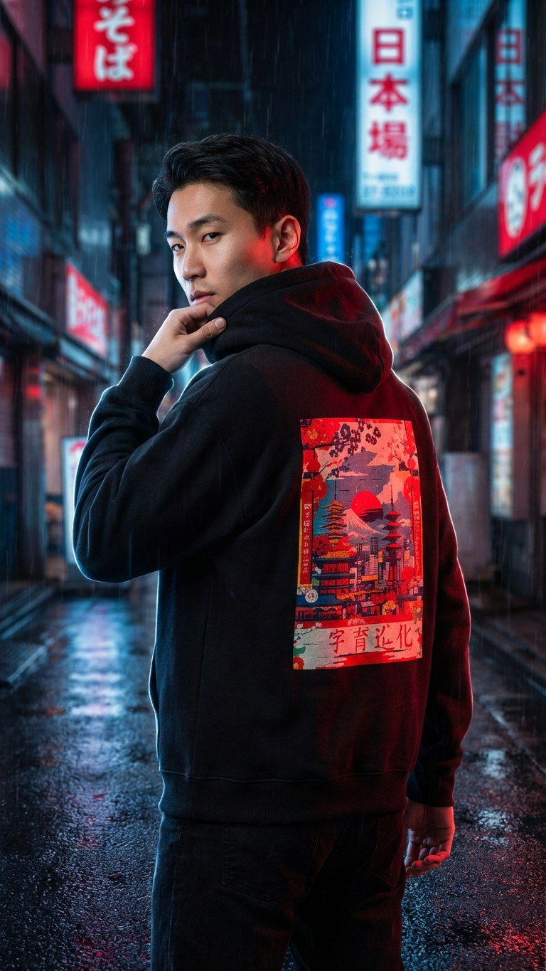 Fujiyama Skyline High Rise Hoodie