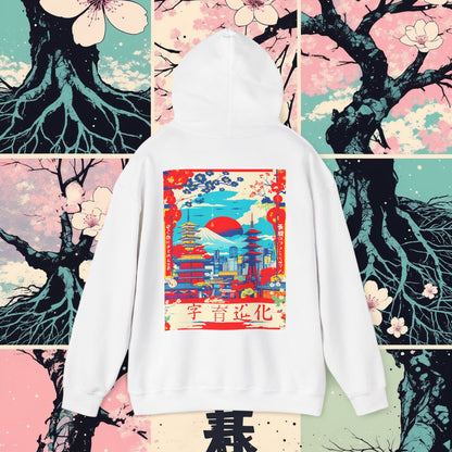 Hooded Sweatshirt Fujiyama High Rise Design