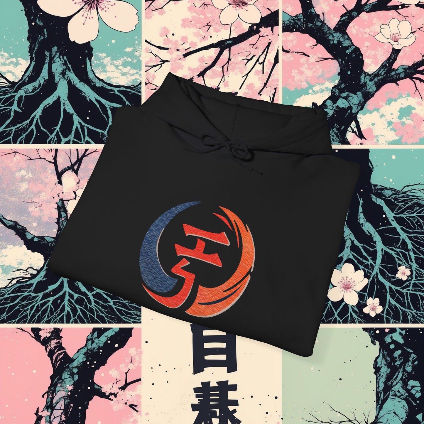 Hooded Sweatshirt Fujiyama High Rise Design